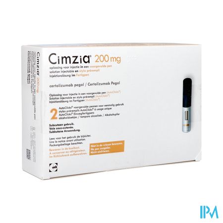 Cimzia 200mg Abacus Opl Inj Voorgev.pen 2+2tampons