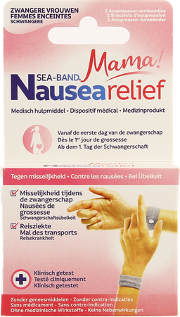 Sea Band Mama Zwangerschap Armband Grijs 2 1