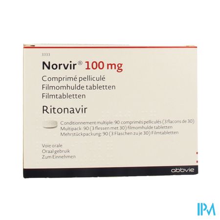 Norvir 100mg Filmomh Tabl 90 X 100mg