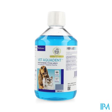 Vet Aquadent Anti Plak Drinkbare Opl 500ml