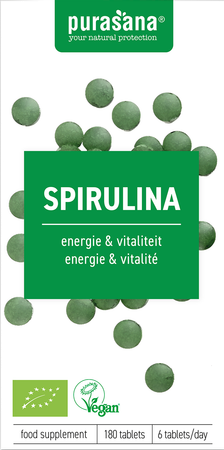 Purasana Vegan Spirulina Bio Tabl 180 7
