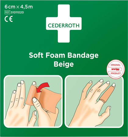 Cederroth Soft Foam Bruin 6cmx4,5m 51011020 1