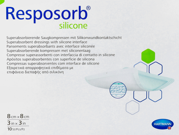 Resposorb Silicone 8x8cm 10 4130411 2