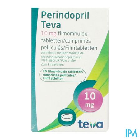 Perindopril Teva 10,0mg Filmomh Tabl 30 X 10,0mg 1