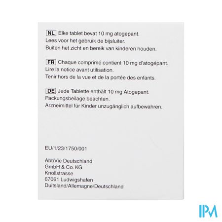 Aquipta 10mg Tabl 28 1