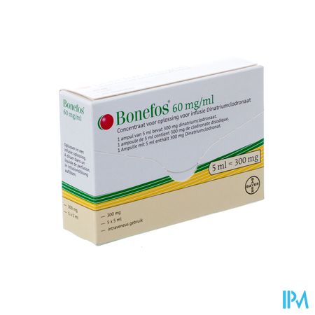 Bonefos 60 Mg ml Sol Perf Diluer I v Amp 5 X 5 Ml Pharmacie 