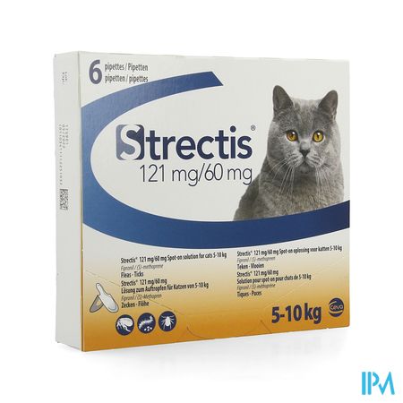 Strectis 121mg/60mg Spot-on Sol Pip 6