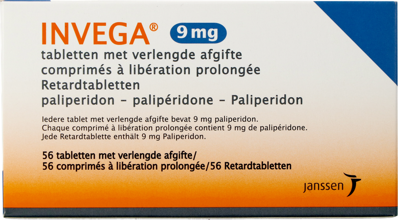 Invega Tabl Retard 56 X 9mg 2