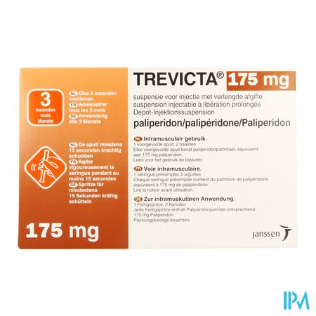 Trevicta 175mg Verl.afgifte Voorgev.spuit 1+2 Nld 1