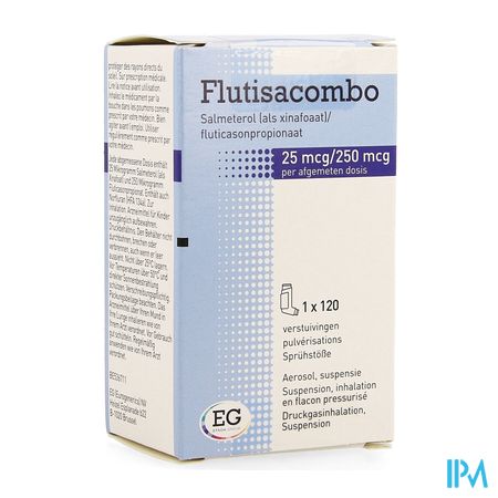 Flutisacombo 25Mcg/250Mcg Aerosol 120D