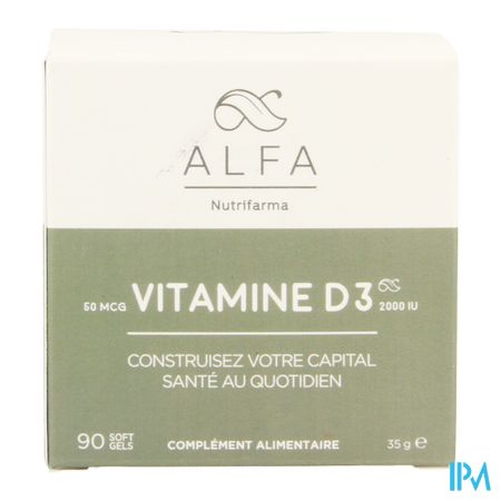 Alfa Vitamine D3 2000iu Softgels 90 3