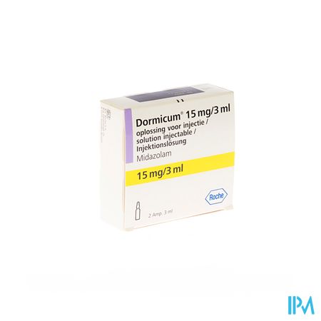 Dormicum Amp 2 X 15mg/ 3ml