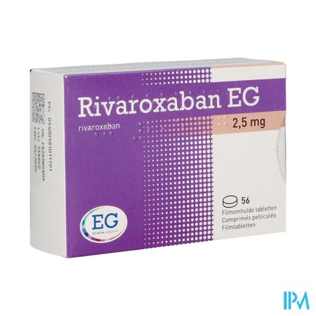 Rivaroxaban EG 2,5Mg Filmomh Tabl 56