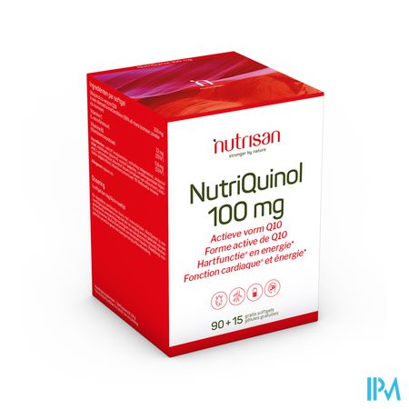 Nutriquinol 100mg Softgels 90+15 Gratis Nutrisan