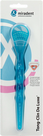 Miradent Tongschraper Deluxe Blauw 1