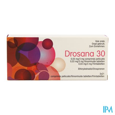 Drosana 30 0,03mg/3mg Comp Pell 3 X 21 1