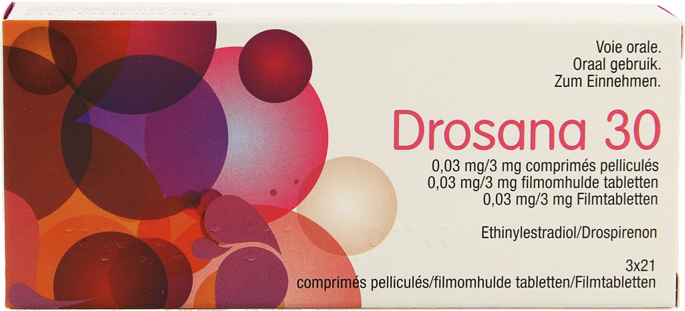Drosana 30 0,03mg/3mg Comp Pell 3 X 21 1