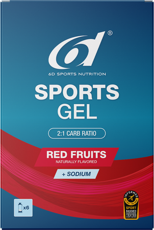 6d Sports Gel Red Fruits 6x45ml 1