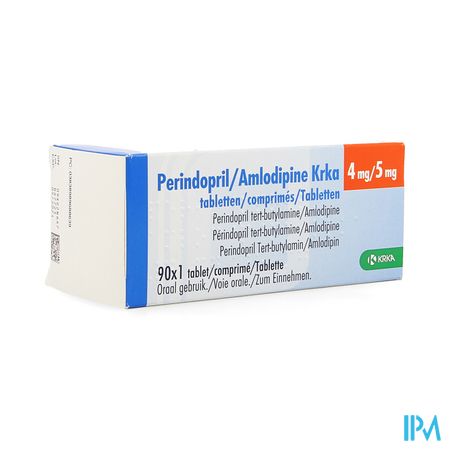 Perindopril Amlodipine Krka 4mg/ 5mg Comp 90