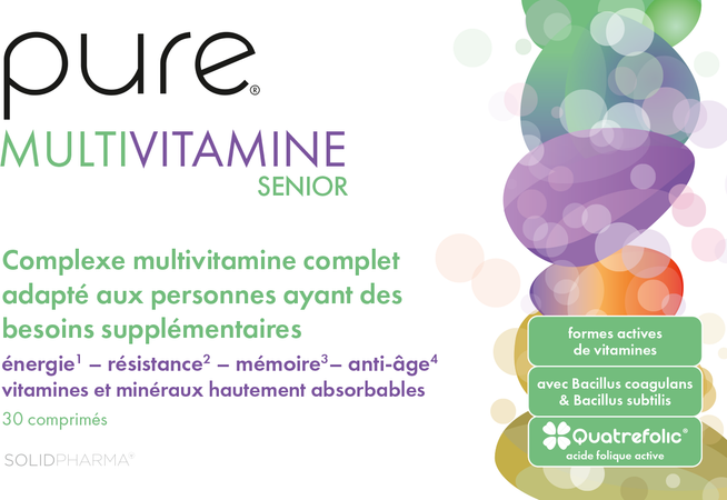 Pure Multivitamine Senior Tabl 30 3