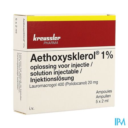 Aethoxysklerol Amp. 5 X 2ml 1 %