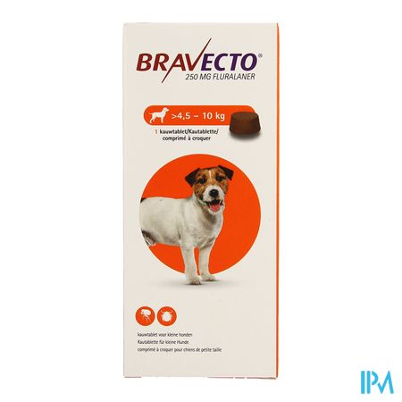 Bravecto Kauwtabletten Hond 1x 250,0mg 3