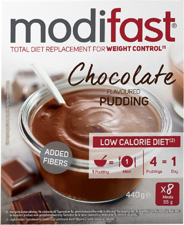 Modifast Intensive Choco Flavoured Pudding 8x55g 1