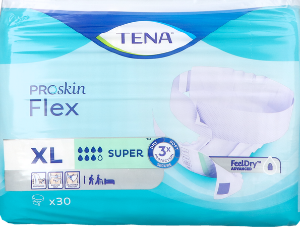 Tena Proskin Flex Super Extra Large 30 1