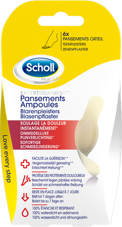 Scholl Pans Ampoule Pansement Orteil S/latex 6 4