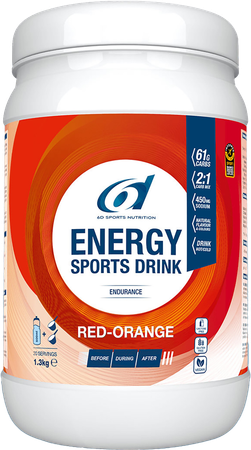 6d Sixd Energy Sports Drink Red Orange Pdr 1,3kg 2