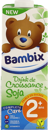 Bambix Groeimelk Soja 2+ 1l