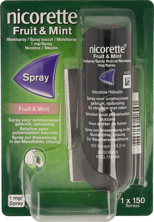 Nicorette Fruit & Mint 1mg/spray  (150 sprays) 2