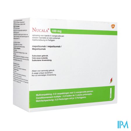 Nucala 100mg Abacus Sol Inj Voorgevulde Pen 3