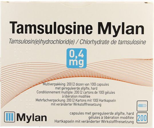 Tamsulosine Viatris 0,4mg Verl.afg.caps 200 Blist. 3