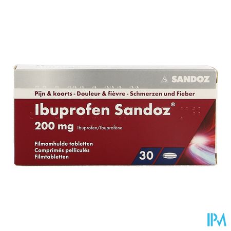 Ibuprofen Sandoz 200mg Comp Pell 30 4