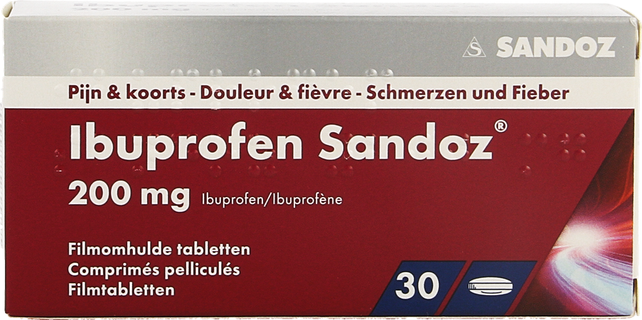 Ibuprofen Sandoz 200mg Filmomh Tabl 30 4