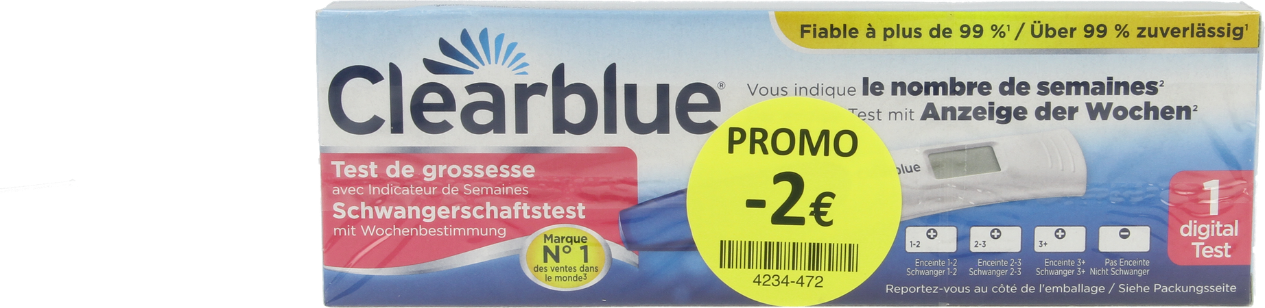 Clearblue Zwgstest Conception Indic 1 Promo -2€ 1