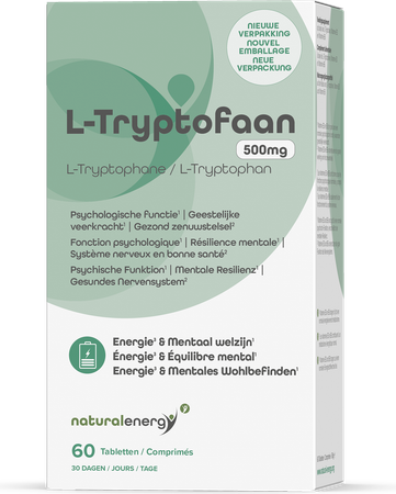 Natural Energy l-tryptophane 500mg Comp 60 2