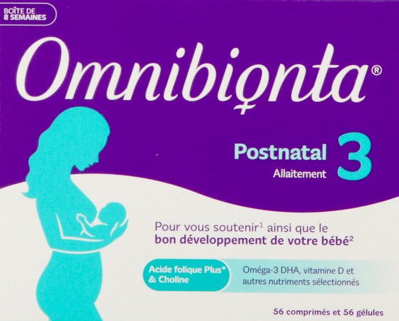 Omnibionta Postnatal 3 Borstv.8wek Tabl 56+caps 56 8