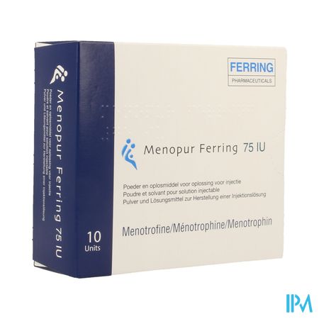 Menopur Ferring Pulv+solv Im/sc 10 1