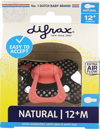 Difrax Fopspeen Natural 12m+ Girl 10