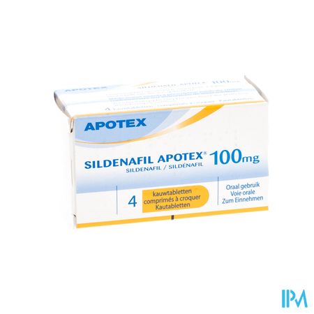 Sildenafil 100mg Ab Kauwtabl 4x100mg