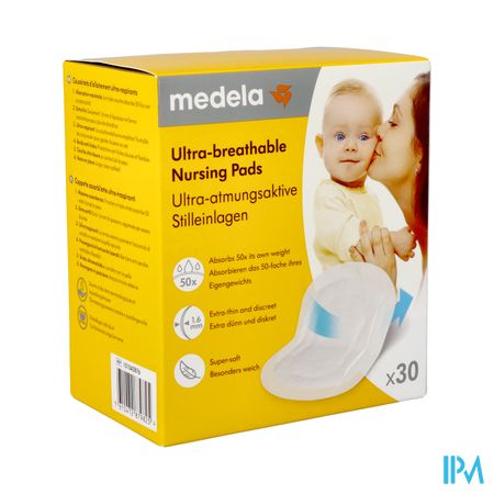 Medela Ultra Ademende Zoogkompressen 30