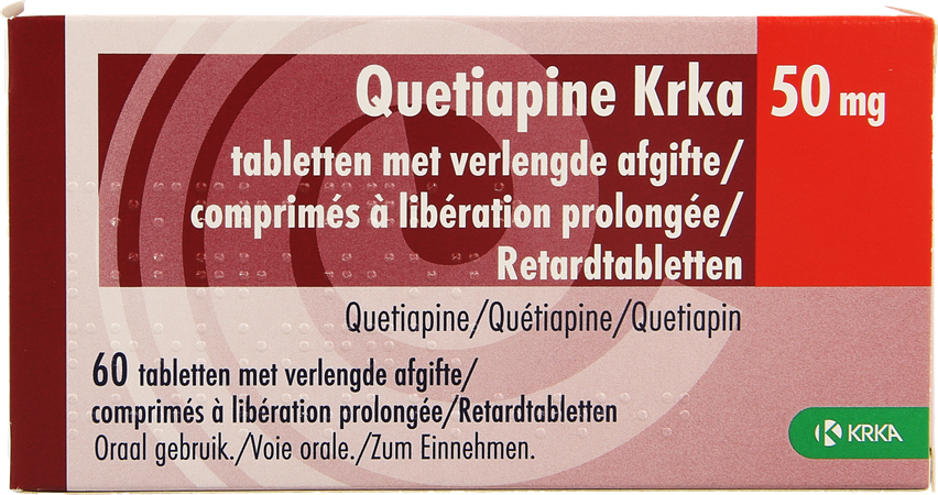 Quetiapine Krka 50mg Verlengde Afgifte Tabl 60 1
