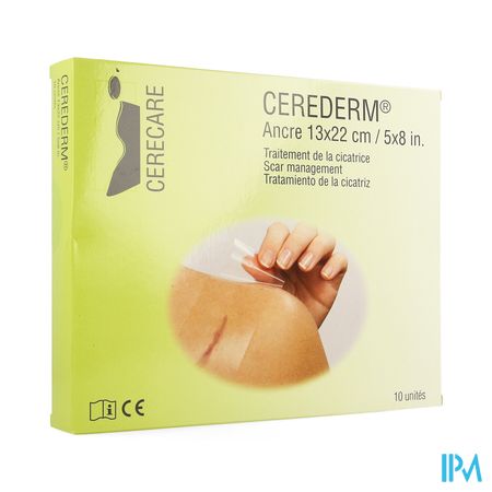 Cerederm Pleister Silic Anker 13x22cm 10 4309697