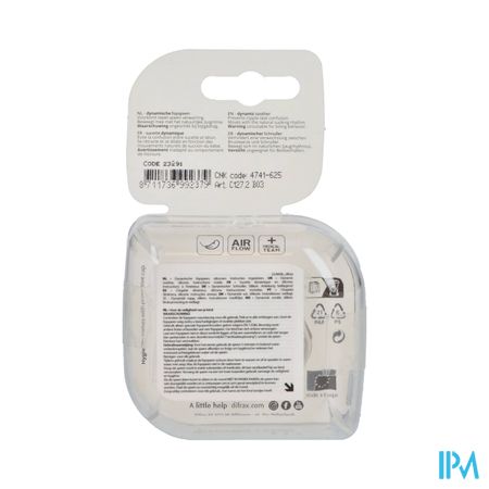 Difrax Fopspeen Dynam.harmon.creme&l.brown 6-18m 2 3