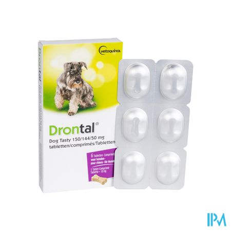 Drontal Tasty Bone 150/144/5mg 10kg Dog Comp 6 2