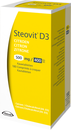 Steovit D3 Citron 500mg/400ui Comp Croq. 180 Flac 3