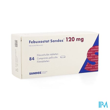 Febuxostat Sandoz 120mg Filmomh Tabl 84