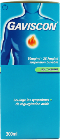 Gaviscon Menthe Munt Susp Buv 300ml 10